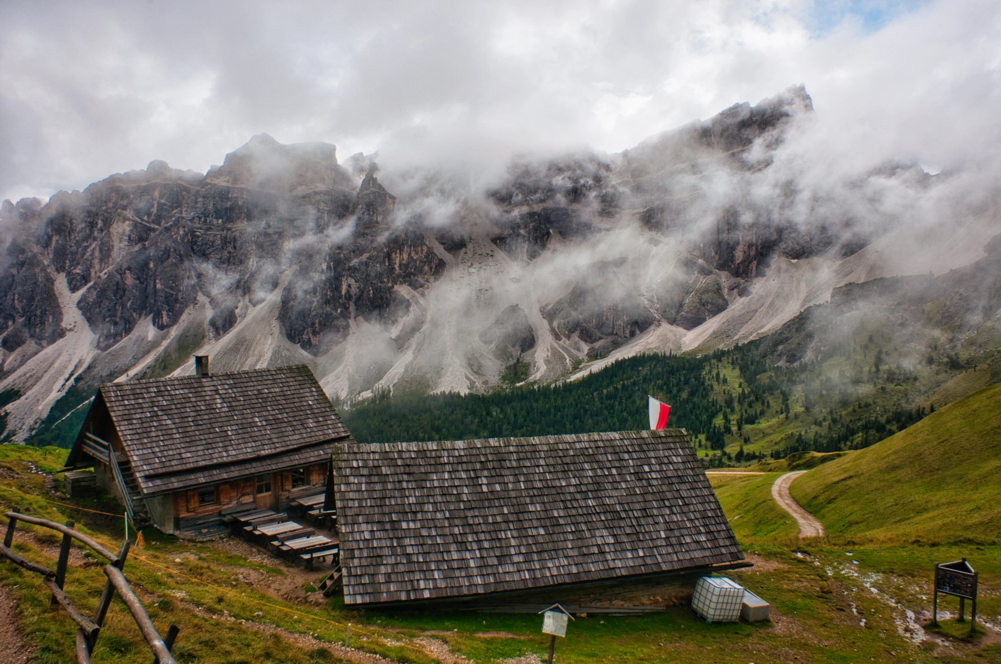 Hiking Alta Via 2, Dolomites, Italy