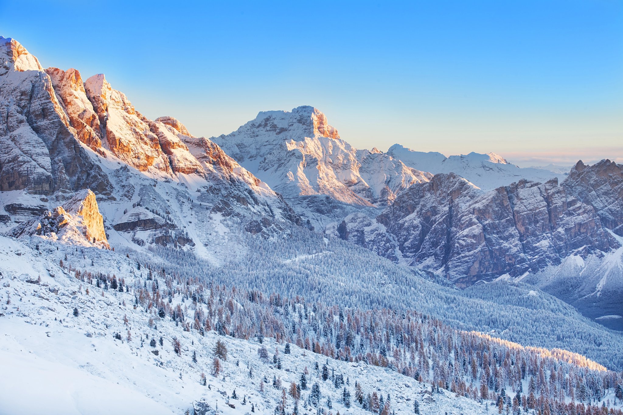 Dolomities, Dolomiti - Italy in wintertime