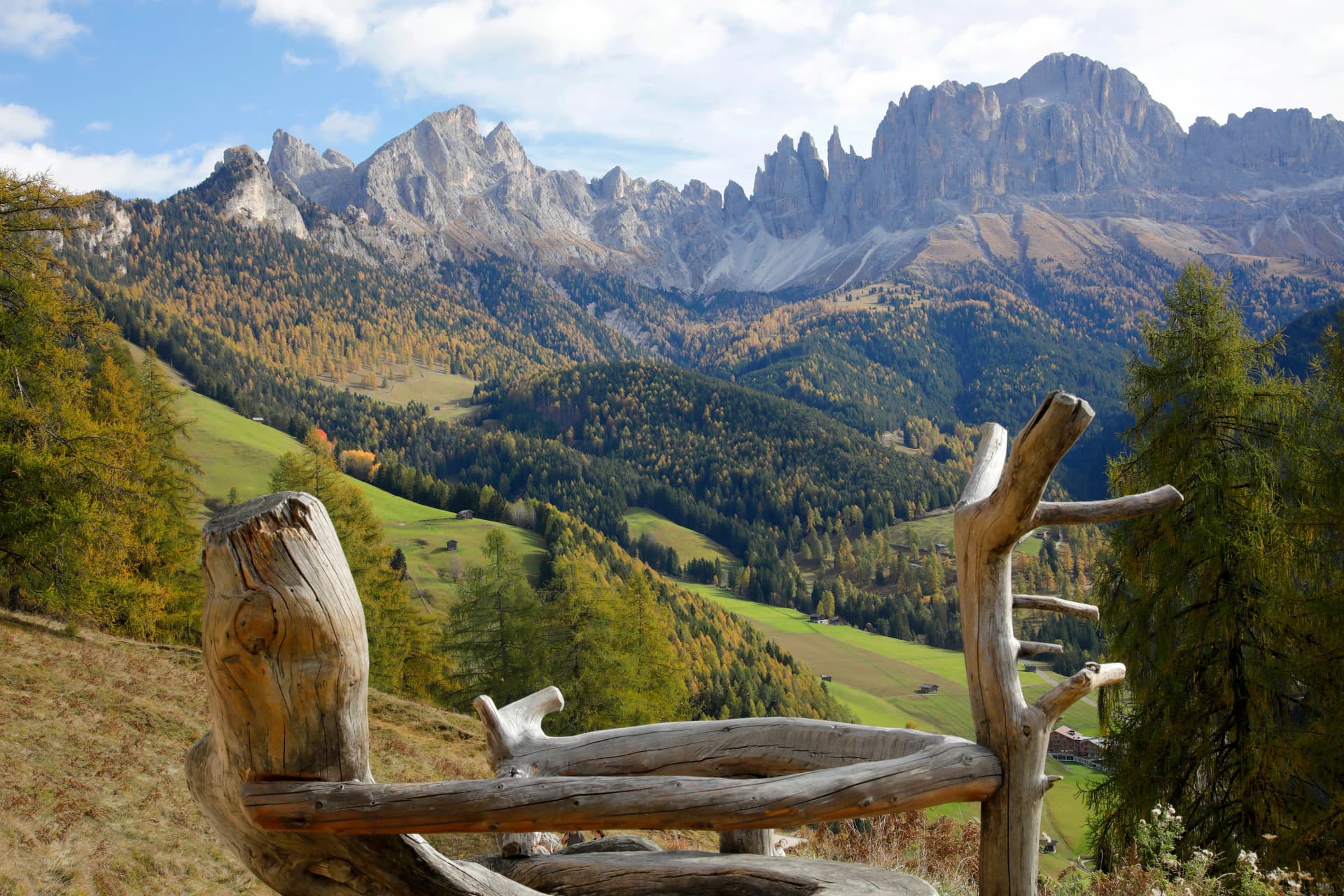 Rosengartengruppe mit Vajolettürme im Herbst, Dolomiten, Südtirol, Italien, Europa