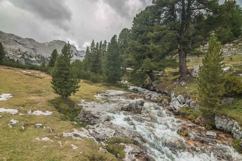 Below Rifugio Fanes