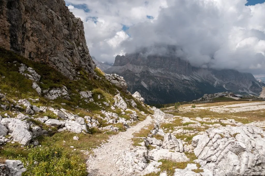 Below Rifugio Nuvolau