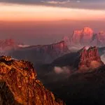 Rifugio Lagazuoi zonsondergang