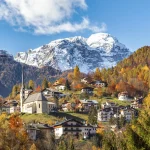 Val di zoldo, paese di montagna, dolomiti