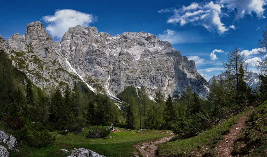 Uitzicht vanaf Passo Duran