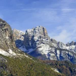 View of village Forno di Zoldo, Dolomites, Italy, Europe, UNESCO World Heritage Site