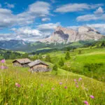 Alpe di Siusi i Dolomittene, Sør-Tirol, Italia