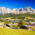 Cortina d'Ampezzo, Italy - Sesto Dolomites mountain range, Alps in South Tyrol