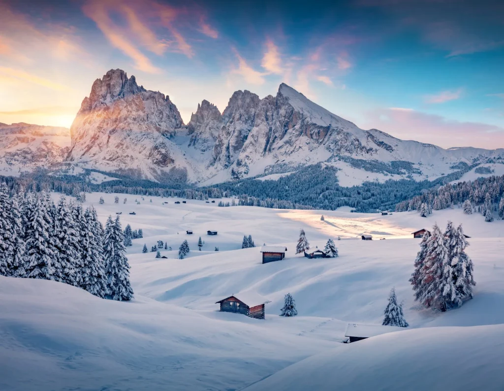 Dolomitterne vinter