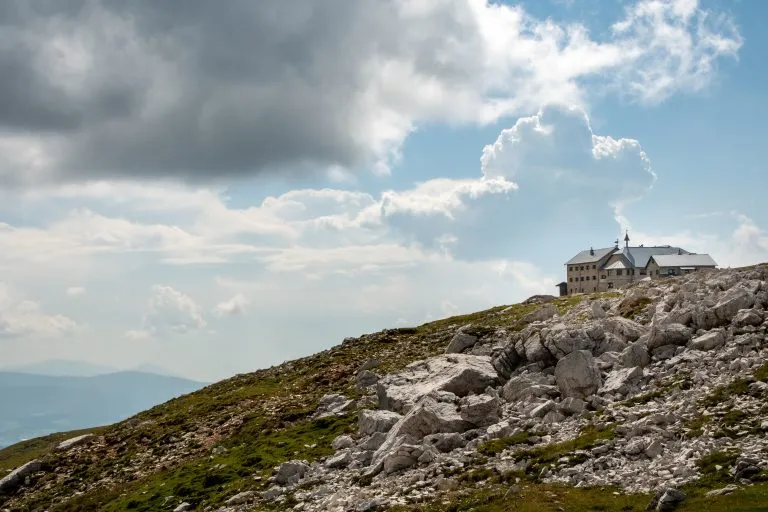 rifugio bolzano on the schler massif