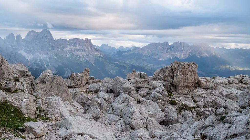 Sunset view from Monte Pez